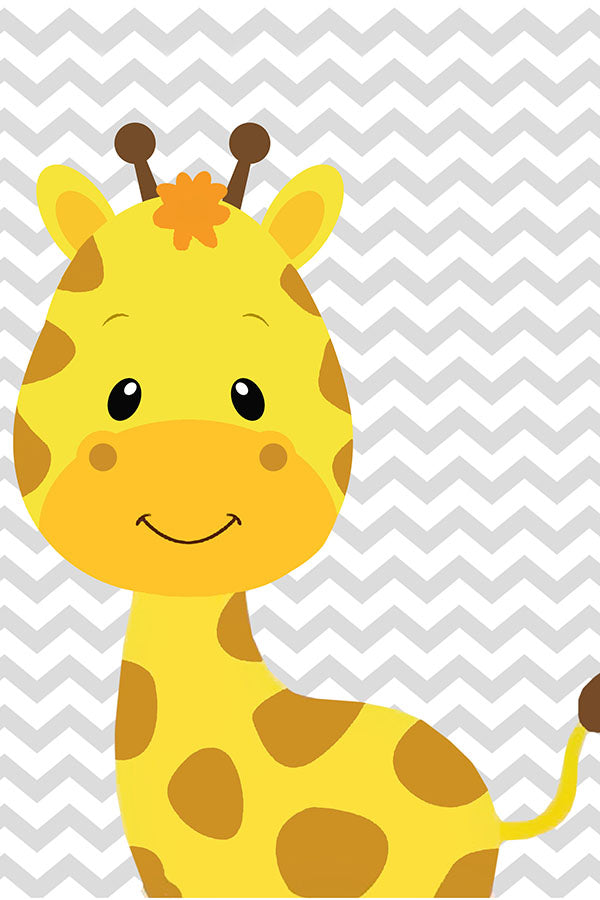 Poster Girafa - Quarto De Bebê - Baby Room - Infantil