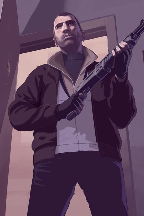Poster GTA - Grand Theft Auto IV - Games