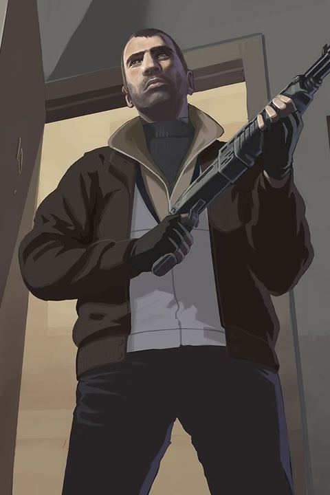 Poster GTA - Grand Theft Auto IV - Games