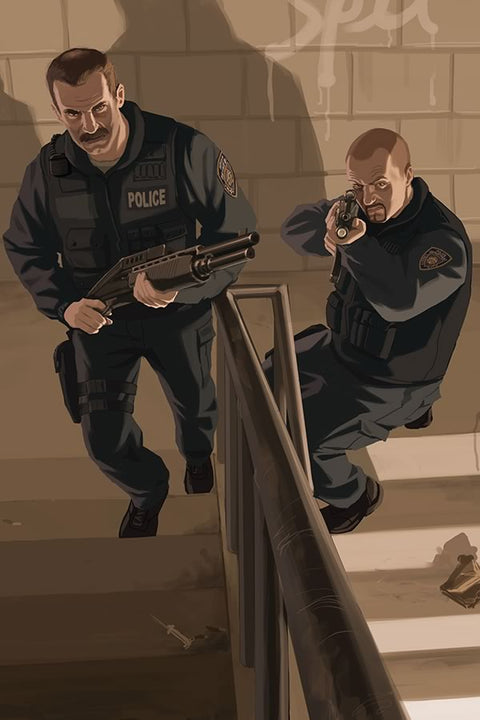 Poster GTA - Grand Theft Auto IV - Games