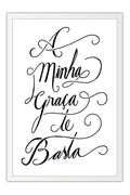 Poster A Minha Graça Te Basta - Religião - Versículos - Frases
