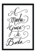 Poster A Minha Graça Te Basta - Religião - Versículos - Frases