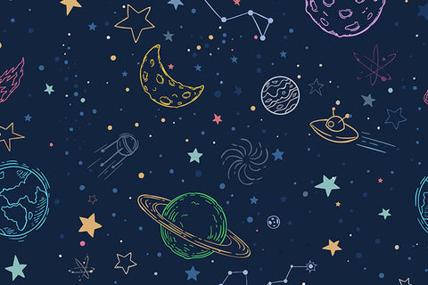 Poster Universo - Quarto De Bebê - Baby Room - Infantil
