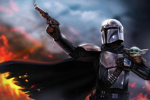 Poster The Mandalorian - Yoda - Séries