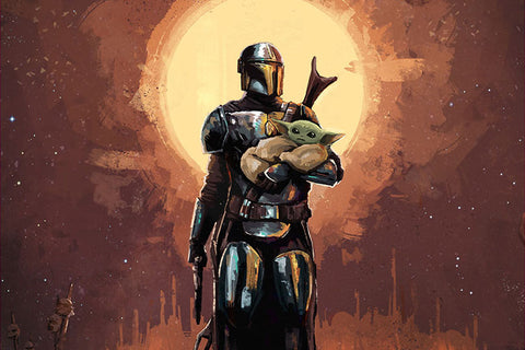 Poster The Mandalorian - Yoda - Séries