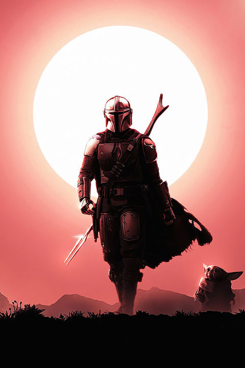 Poster The Mandalorian - Yoda - Séries