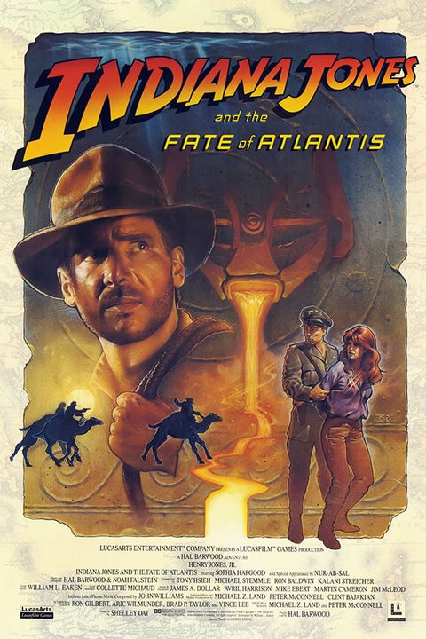 Poster Indiana Jones And The Fate Of Atlantis - Games