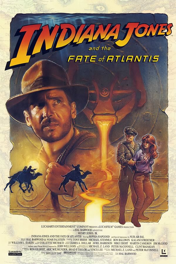 Poster Indiana Jones And The Fate Of Atlantis - Games