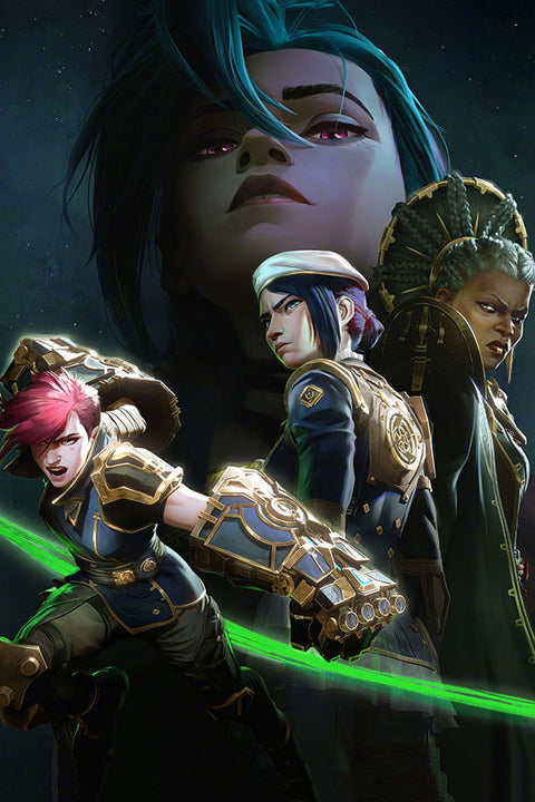 Poster Arcane - League Of Legends - LoL - Séries
