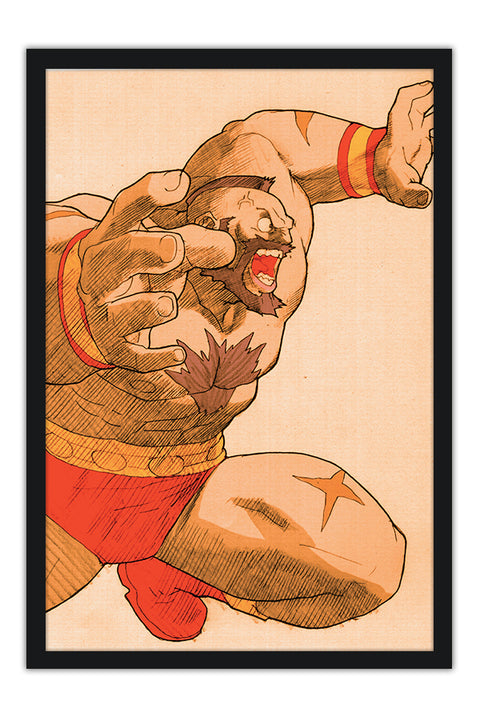 Poster Marvel Vs. Capcom - Zangief - Games