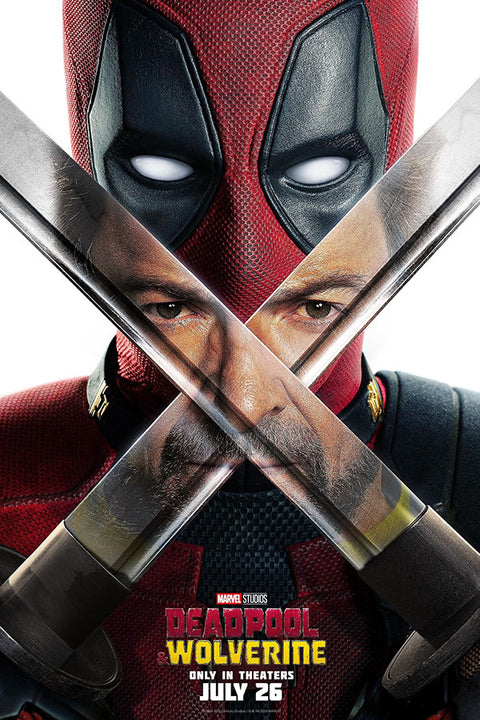 Poster Deadpool e Wolverine - Marvel - MCU - Filmes