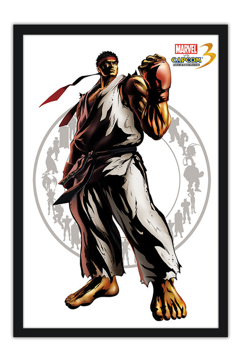 Poster Marvel Vs. Capcom - Ryu - Games
