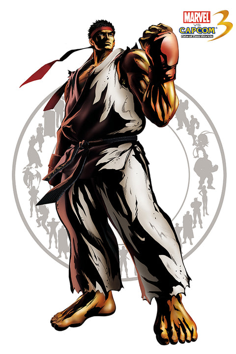 Poster Marvel Vs. Capcom - Ryu - Games