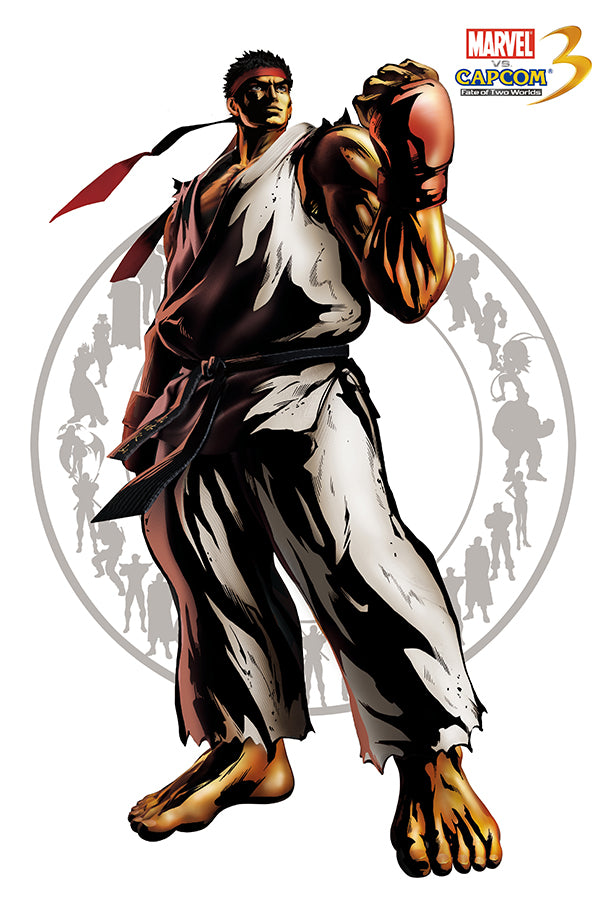 Poster Marvel Vs. Capcom - Ryu - Games