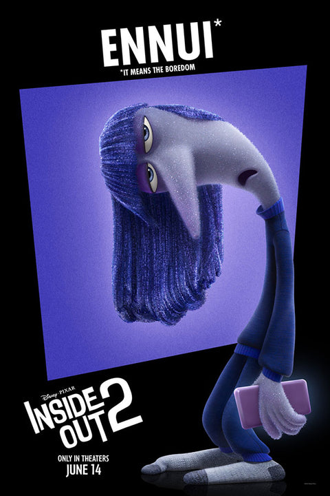 Poster Divertidamente 2 - Tedio - Inside Out 2 - Animação - Infantil - Filmes