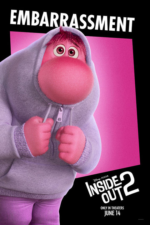 Poster Divertidamente 2 - Vergonha - Inside Out 2 - Animação - Infantil - Filmes