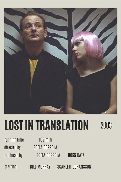 Poster Lost In Translation - Estilo Fotografia Vintage - Filmes