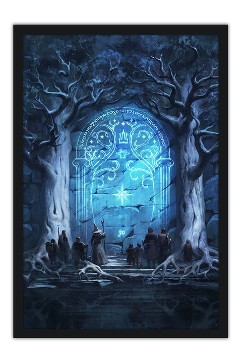 Poster O Senhor Dos Aneis - Lord Of The Rings - Say Friend - Filmes
