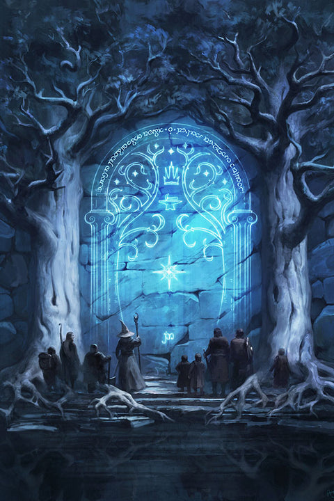 Poster O Senhor Dos Aneis - Lord Of The Rings - Say Friend - Filmes