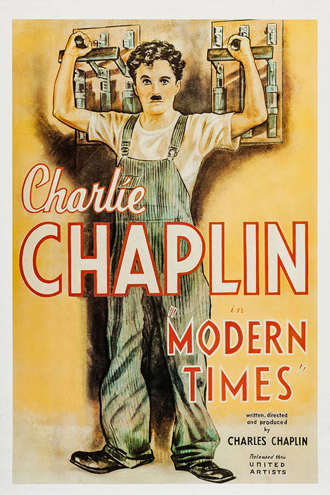Poster Tempos Modernos - Chaplin - Filmes