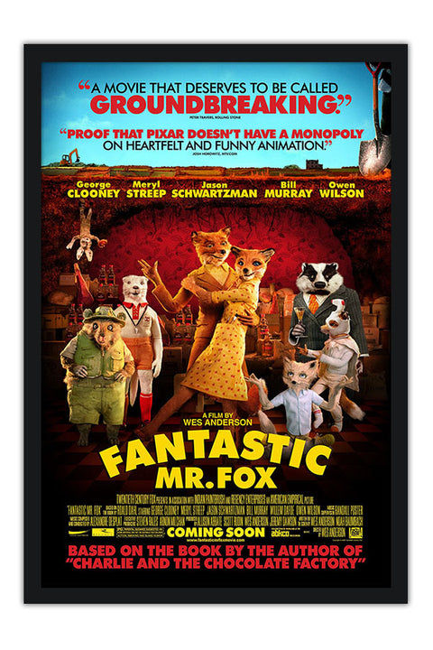 Poster Fantastic Mr Fox - O Fantástico Senhor Raposo - Wes Anderson - Filmes