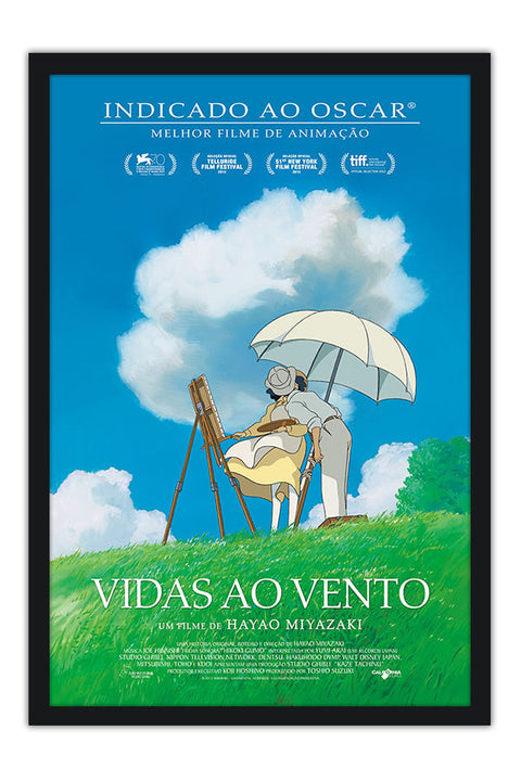 Poster Vidas Ao Vento - Estudio Ghibli - Filmes