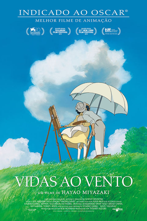 Poster Vidas Ao Vento - Estudio Ghibli - Filmes