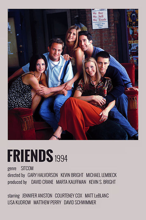 Poster Friends - Estilo Fotografia Vintage - Séries