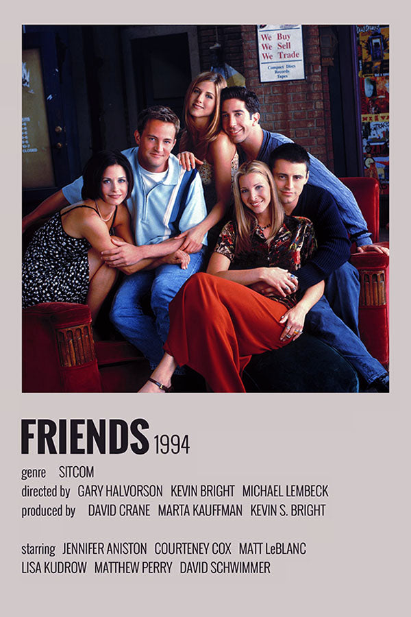 Poster Friends - Estilo Fotografia Vintage - Séries