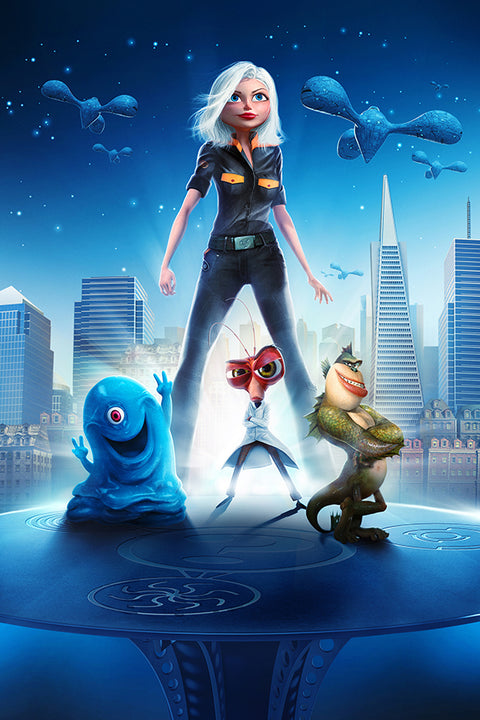 Poster Monsters Vs. Aliens - Games