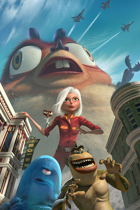 Poster Monsters Vs. Aliens - Games