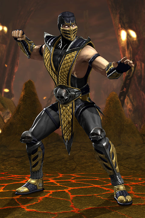Poster Mortal Kombat Vs. DC Universe - Scorpion - Games