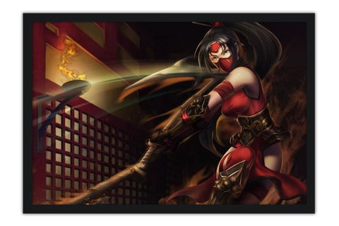 Poster League Of Legends Lol Akali - Games
