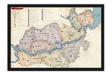 Poster Red Dead Redemption - Mapa - Games