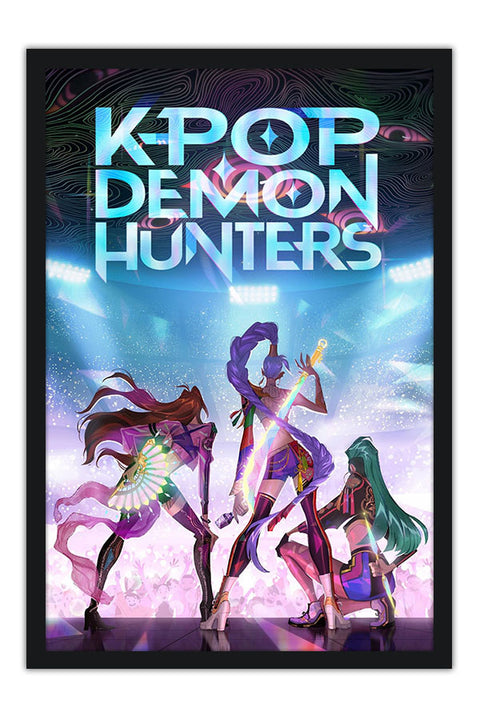 Poster K-Pop Demon Hunters - Guerreiras do K-Pop - K-Drama - Séries
