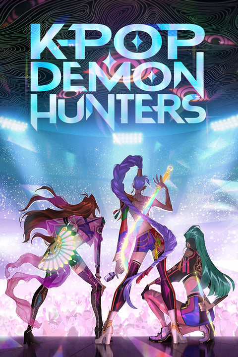 Poster K-Pop Demon Hunters - Guerreiras do K-Pop - K-Drama - Séries