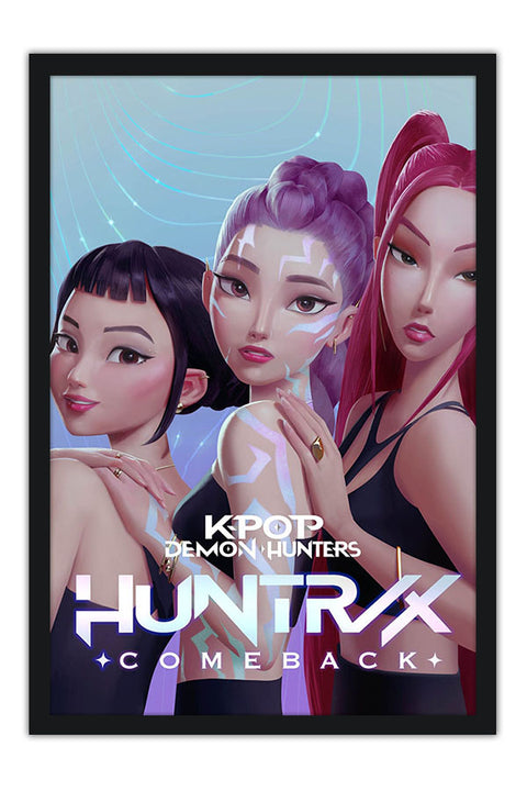 Poster K-Pop Demon Hunters - Guerreiras do K-Pop - K-Drama - Séries