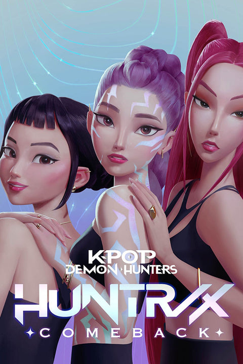 Poster K-Pop Demon Hunters - Guerreiras do K-Pop - K-Drama - Séries