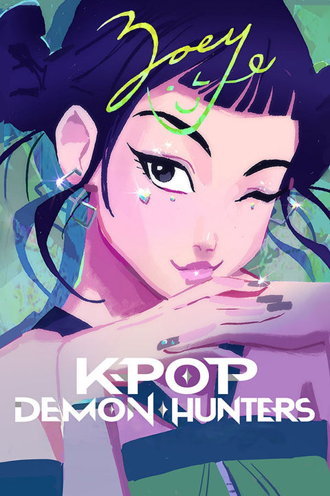 Poster K-Pop Demon Hunters - Guerreiras do K-Pop - K-Drama - Séries