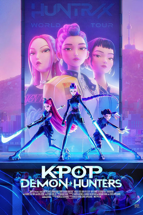 Poster  K-Pop Demon Hunters - Guerreiras do K-Pop - K-Drama - Séries