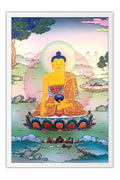 Poster  Buda Shakyamuni em Meditação - Budismo - Religiosos