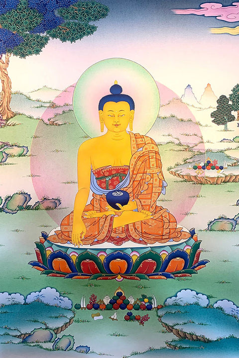 Poster  Buda Shakyamuni em Meditação - Budismo - Religiosos