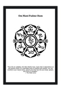Poster Mantra Om Mani Padme Hum - Budismo - Religiosos