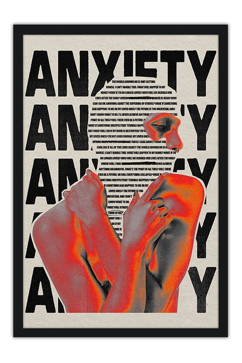 Poster Anxiety - Letreiro Alternativo - Decorativo