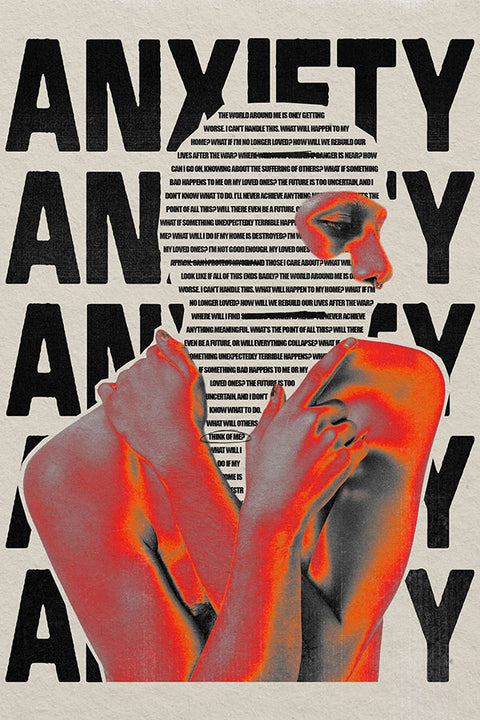 Poster Anxiety - Letreiro Alternativo - Decorativo