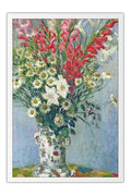 Poster  Buquê de Gladiolos, Lírios e Margaridas - Claude Monet - Obras de Arte