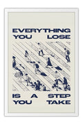 Poster Everything You Lose Is a Step You Take - Letreiros Motivacionais