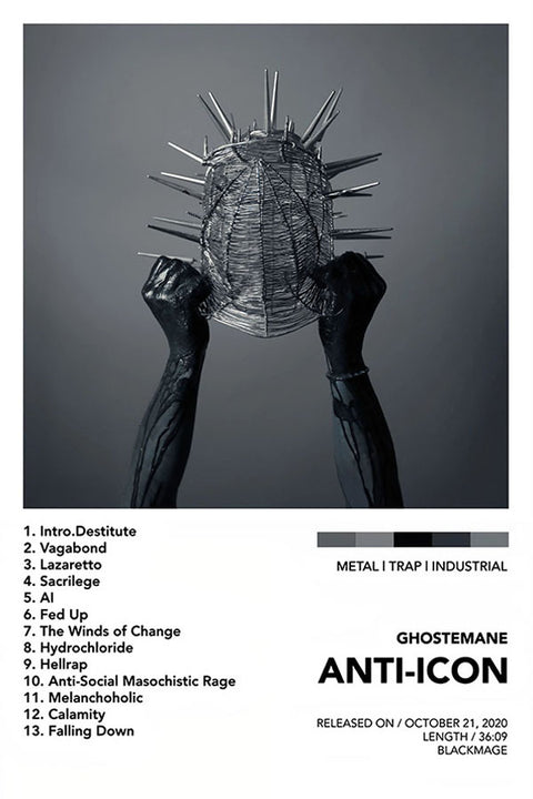 Poster Ghostemane - Anti-Icon - Bandas de Rock
