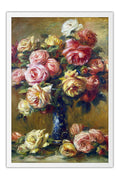 Poster Rosas em um Vaso - Pierre-Auguste Renoir - Obras de Arte