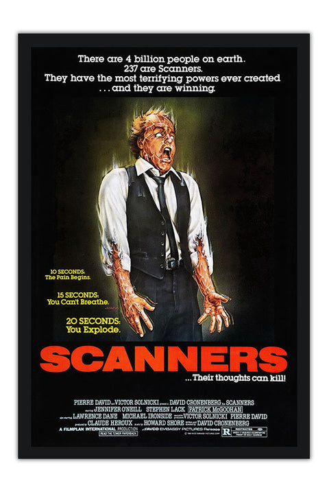 Poster Scanners - Sua Mente Pode Destruir - Terror Vintage - Filmes
